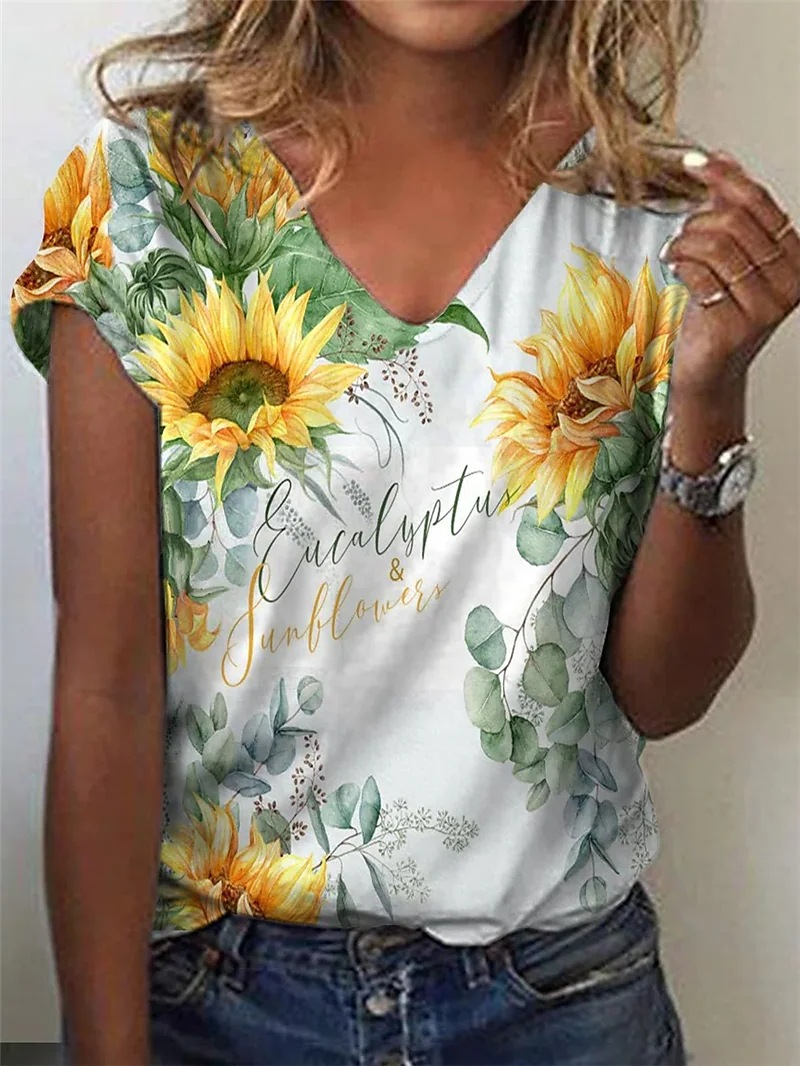 Title 15, Abstract schilderij T-shirt met grafische geome...
