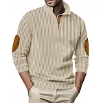 Suéter Masculino Casual com Jacquard Listras Verticais Gola Alta Conforto e Estilo Moderno Perfeito para o Dia a Dia Roupa da Moda — foto 10