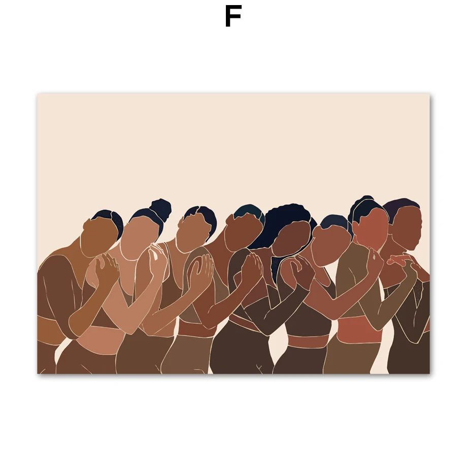 Title 9, Impresión artística en lienzo de chica negra af...