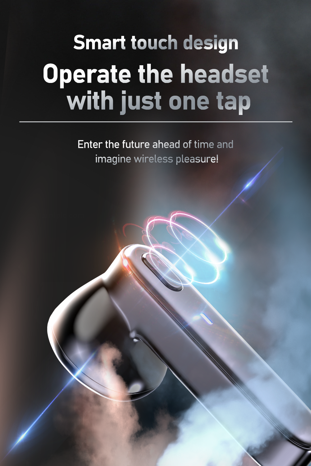 Title 6, R20 Earphone Bluetooth Wireless Headset with De...
