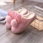Women's cotton slippers boutique crafted ball design non-slip, offering comfort and safety for indoor wear, a stylish an — photo 7
