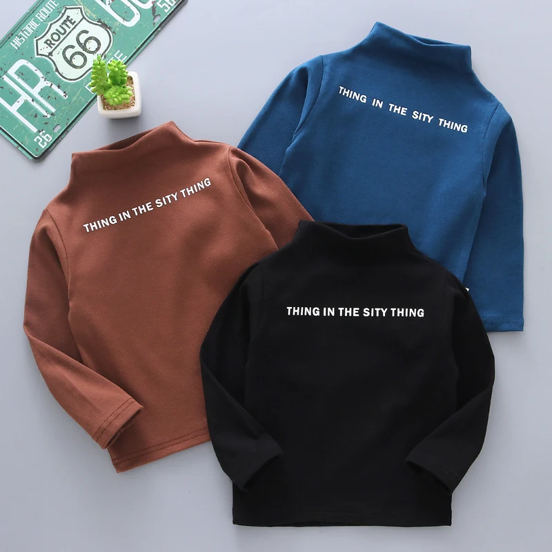 Camiseta infantil de manga longa e gola alta, para usar por baixo. Conforto e aquecimento para o dia a dia e ocasiões especiais. Ideal para sobreposições. — foto 5
