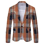 Men's Casual Slim-fitting Suit Top – A versatile and stylish blazer perfect for a modern look. Comfortable fit for both — photo 4