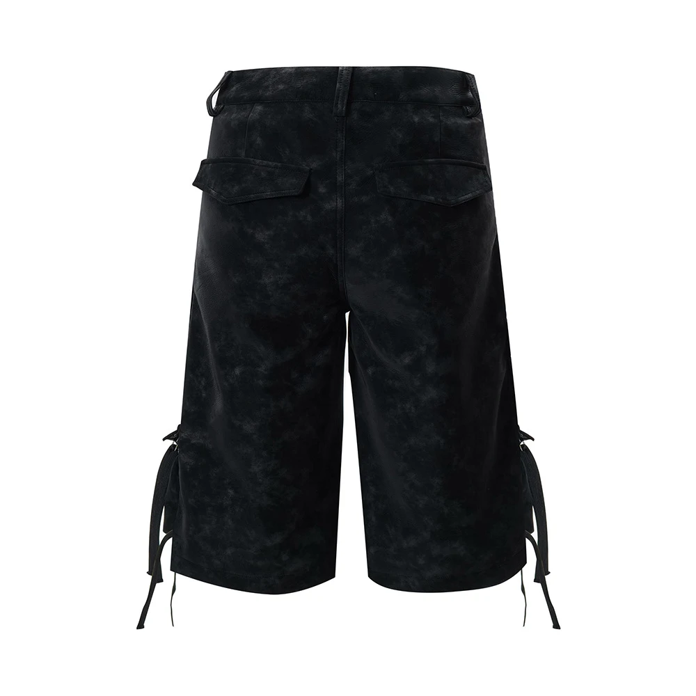 Pantaloncini in pelle da uomo Old Fashion, personalità retrò, vestibilità comoda e stile unico per un look senza tempo. — foto 4