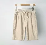 Summer Thin Casual Cotton Linen Cropped Pants Lightweight and Breathable Perfect for Warm Weather Comfortable and Stylis — photo 6