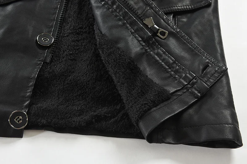 Title 6, Mens mid-length leather trench coat with stand...
