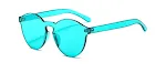 Gafas de sol transparentes de gelatina unidas sin marco, 12 colores, gafas de color caramelo de Europa y América, película marina integrada — foto 4