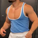 Débardeur d'entraînement sportif multicolore en forme de I pour hommes. Conçu pour le sport. Confortable, respirant et favorisant la performance. — photo 5
