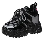 Tênis Chunky Feminino Plataforma com Cadarço Sola Grossa Calçados da Moda para um visual moderno e confortável — foto 2