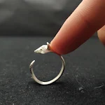 Anel de raposa de design especial para mulheres, joia charmosa e elegante. Presente perfeito para amantes da natureza e fashionistas. — foto 5