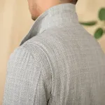 Cotton and Linen Stand-up Collar Cinched M65 Safari Jacket for Men. Stylish and Versatile Outdoor Wear, Perfect for Adve — photo 2