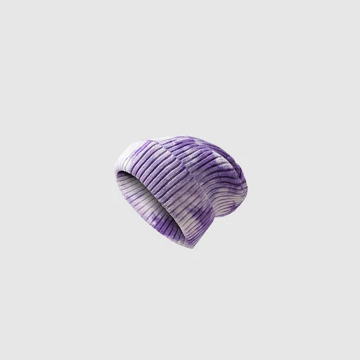 Title 4, Eenvoudige gradiënt gebreide tie-dye wollen muts