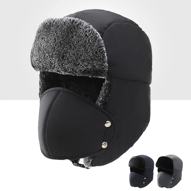 Chapéu Lei Feng de inverno à prova de vento e neve, masculino e feminino. Mantenha-se aquecido e protegido do frio com este gorro estiloso. — foto 6