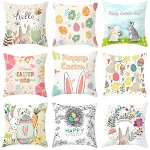 Fronha de almofada de Páscoa Almofada de pelúcia curta Decoração festiva e aconchegante para sofá ou cama Presente perfeito para a época — foto 8