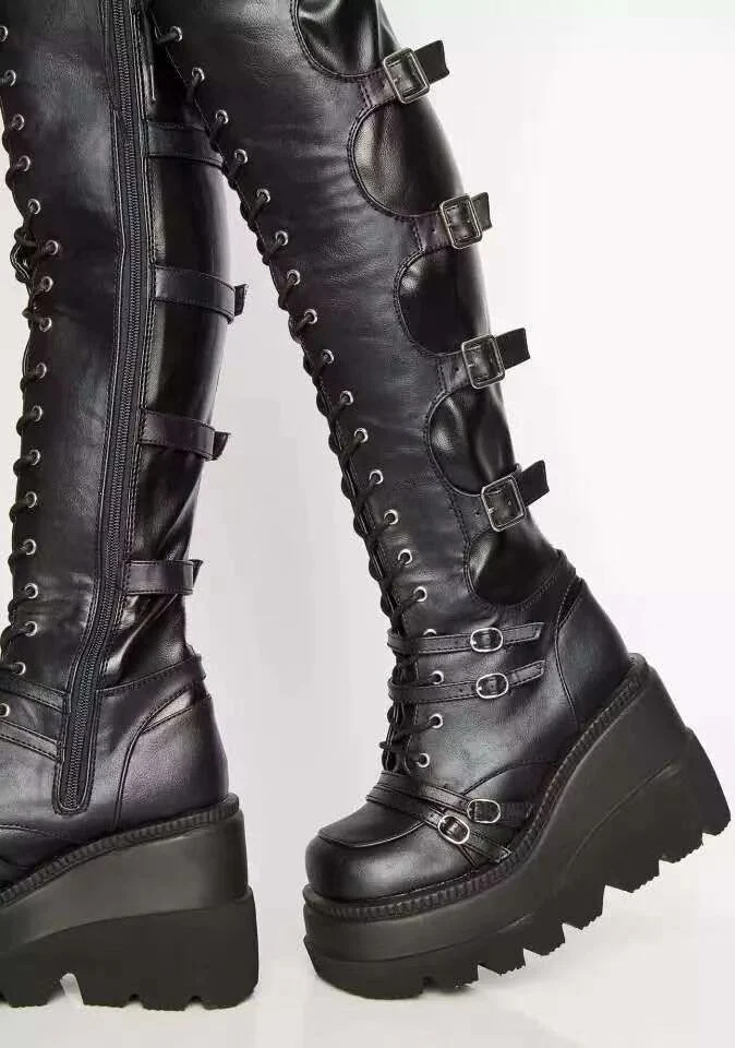 Fashion women's boots with thick heel platform offering comfort and style, perfect for a modern look that enhances any o — photo 2