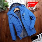 Jaqueta plus size masculina solta para cavalgada, à prova de vento, montanhismo, forro de algodão, perfeita para aventuras ao ar livre. — foto 2