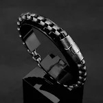 Pulseira Vintage Masculina Aço Titânio Personalidade Criativa. Estilo Único e Durabilidade Excepcional. Joia Masculina para Homens Modernos. Presente Ideal. — foto 2