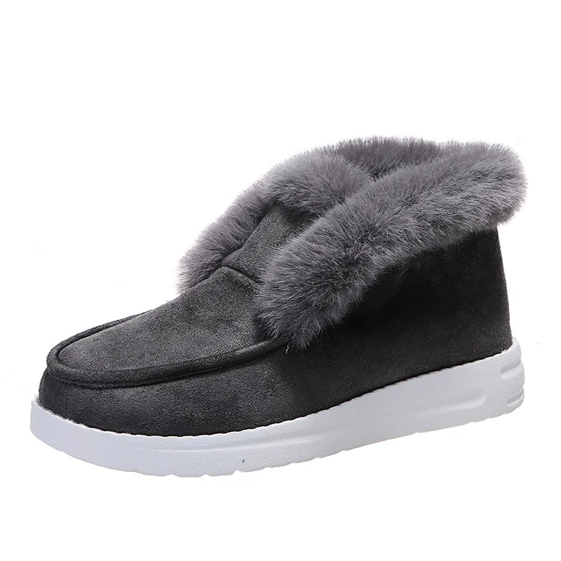 Botas de Nieve Cálidas de Invierno para Mujer con Forro de Piel, Botines con Aislamiento, Zapatos de Invierno Confortables y Elegantes — foto 3
