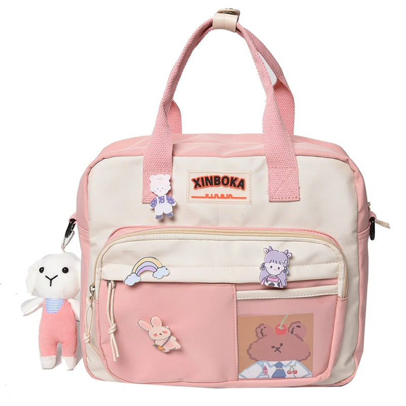 Bolsa de mão japonesa de lona, grande capacidade, de um ombro só, ideal para transportar tudo com estilo e praticidade no dia a dia. — foto 11