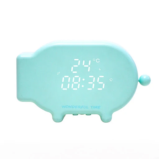 Title 4, Multifunctional Charging LED Alarm Clock with T...