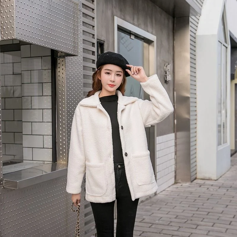 New Korean Casual Fur Coat with Thickened Velvet and Warmth for Winter. Stay cozy and stylish with this warm, comfortabl — photo 3