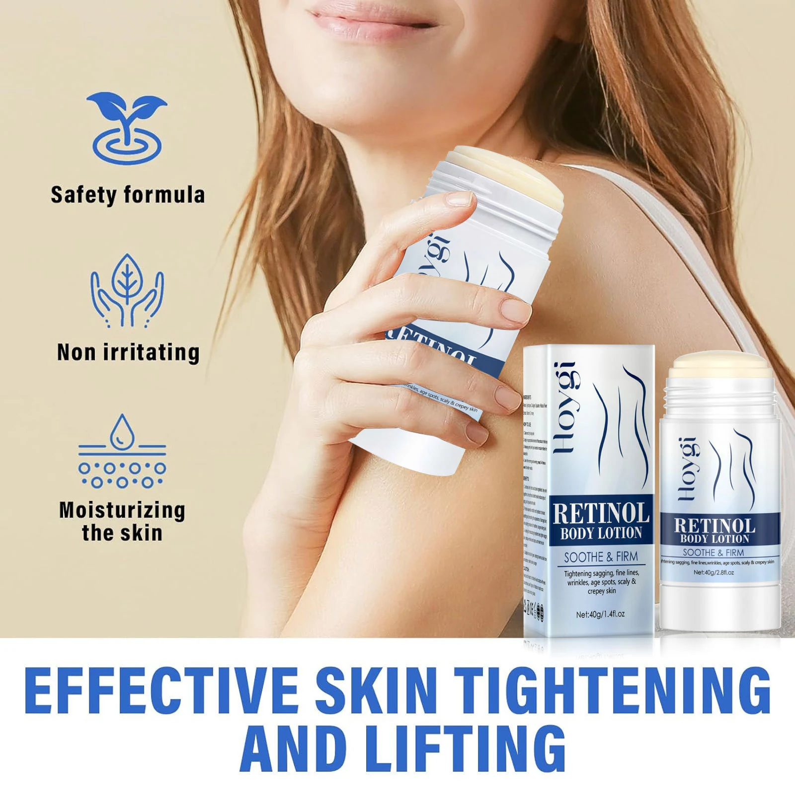 Retinol Body Stick Whitening Hydraterende Lichaamsverzorging. Voor een lichtere, gehydrateerde huid. Gemakkelijk aan te brengen, effectief. — foto 14