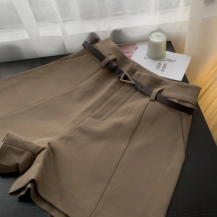 Title 5, Pantaloncini casual coreani da donna, a vita al...