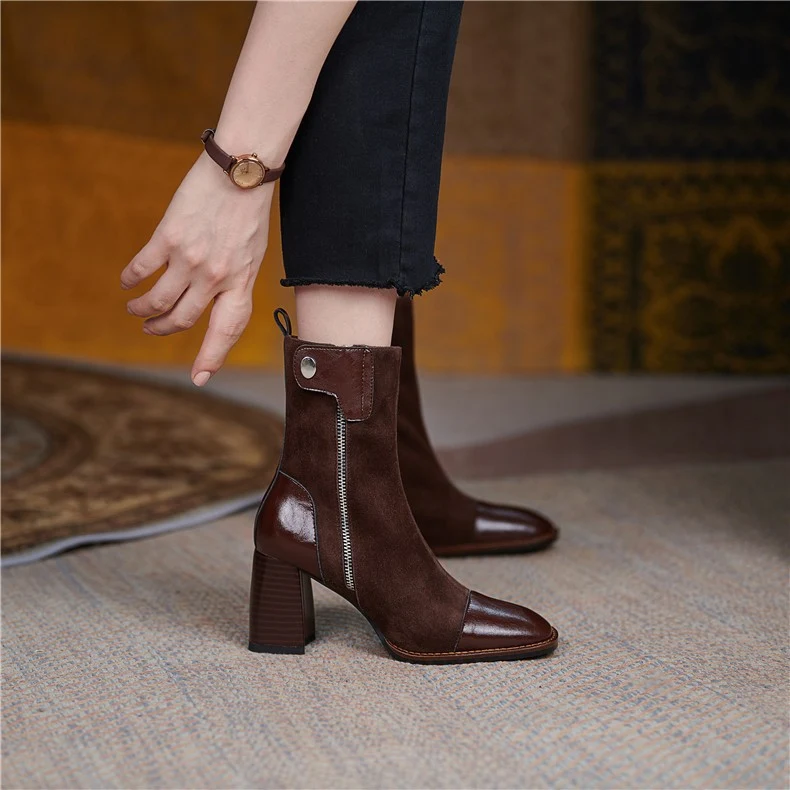 Title 3, Modische High Heel Martin Boots für Damen Stilv...