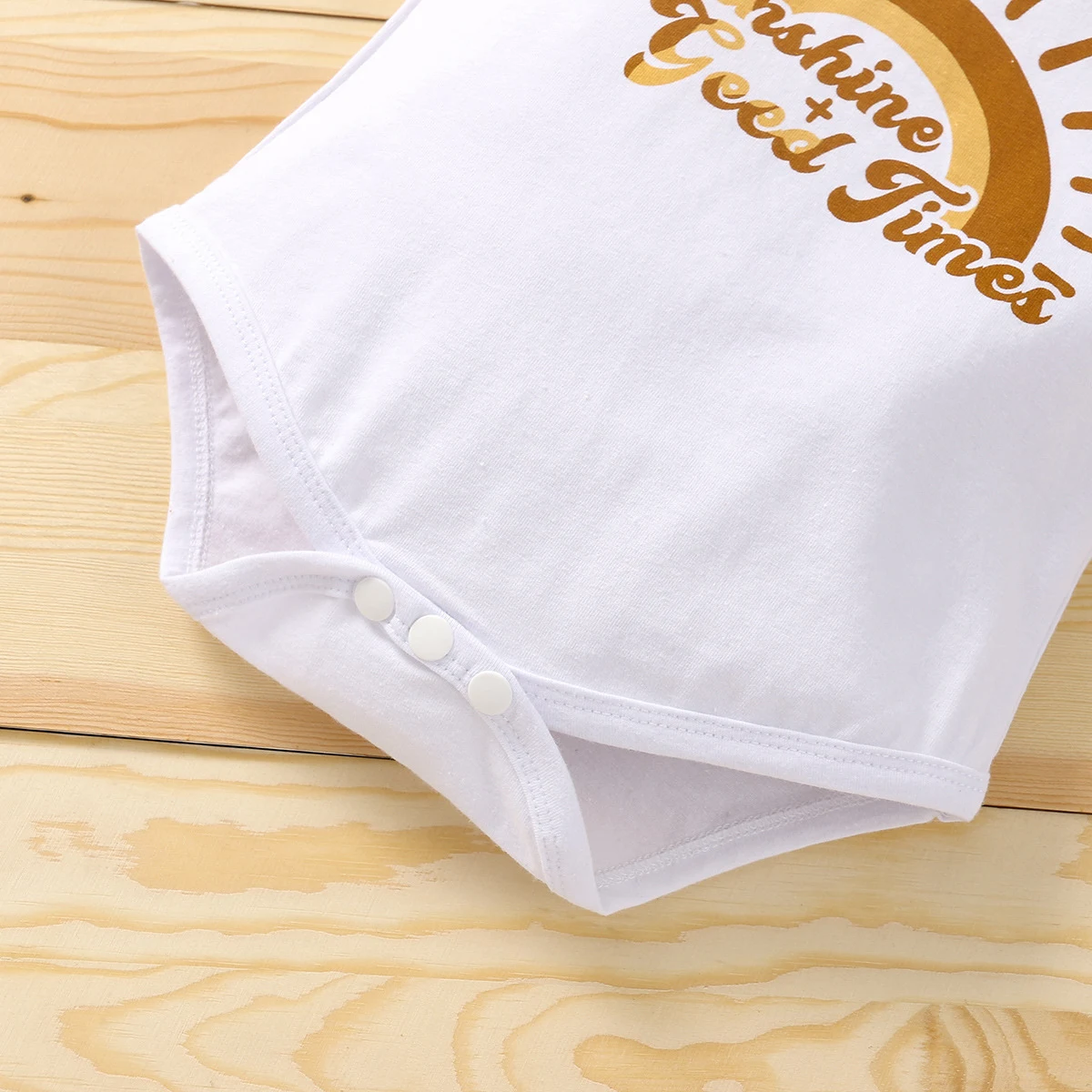 Title 3, Set tre pezzi neonato Romper Shorts Foulard Per...