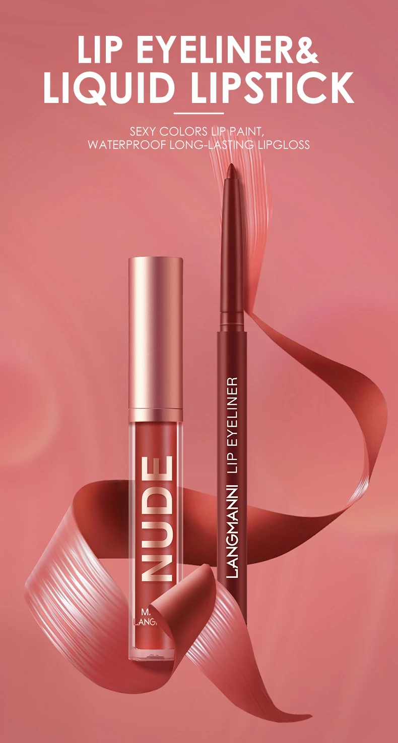 Title 5, Lip Liner & Matte Lip Gloss Combination Suit, N...