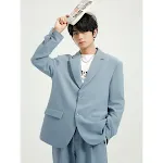 Terno Casual Masculino Solto com Calças Largas, Conforto e Estilo Impecável. Perfeito para um Visual Descontraído e Elegante em Todas as Ocasiões. — foto 7