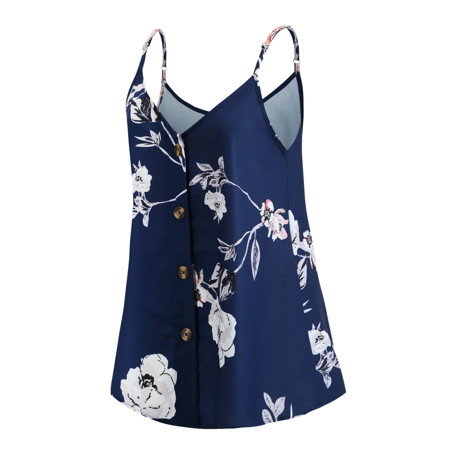 Title 15, Womens V-Neck Sleeveless Print Top - a stylish...