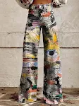 2024 European and American Plus Size Women's Casual Pants Thin Wide Leg Comfortable Everyday Wear Stylish Design — photo 17