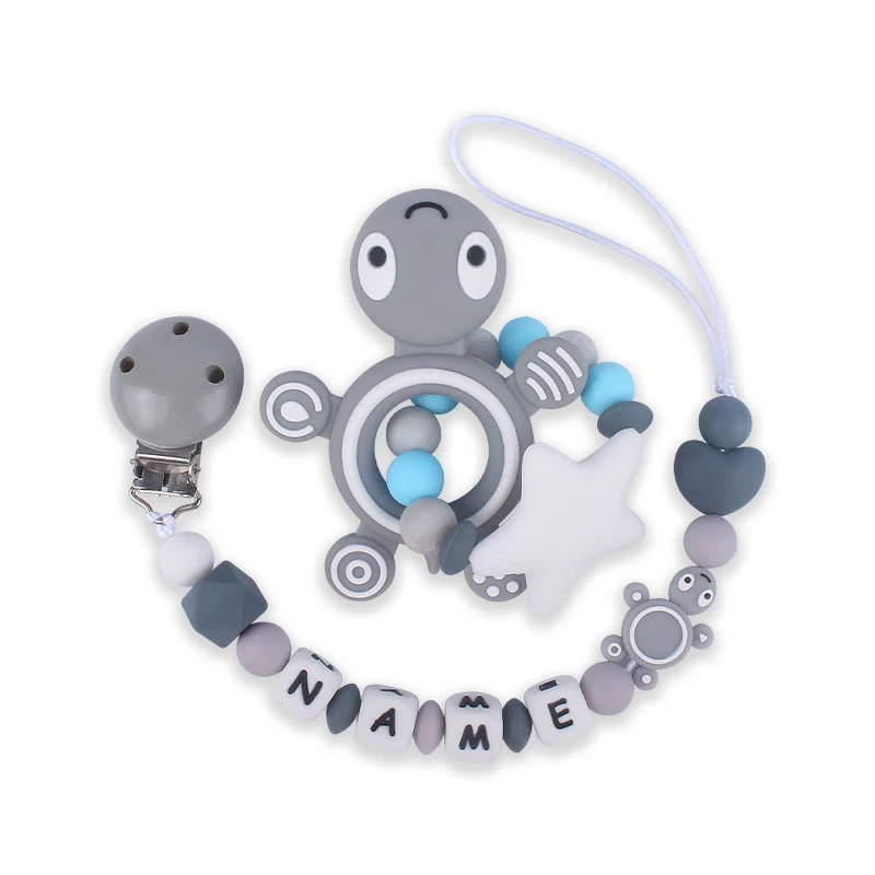 Title 6, New Turtle Silicone Teether Baby Molar Toy Paci...