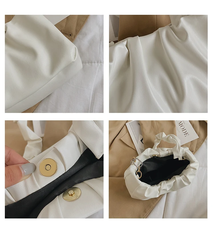 Title 8, Nova Bolsa Feminina de Ombro Niche Cloud Elegân...