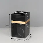 Black gold Toothbrush Holder