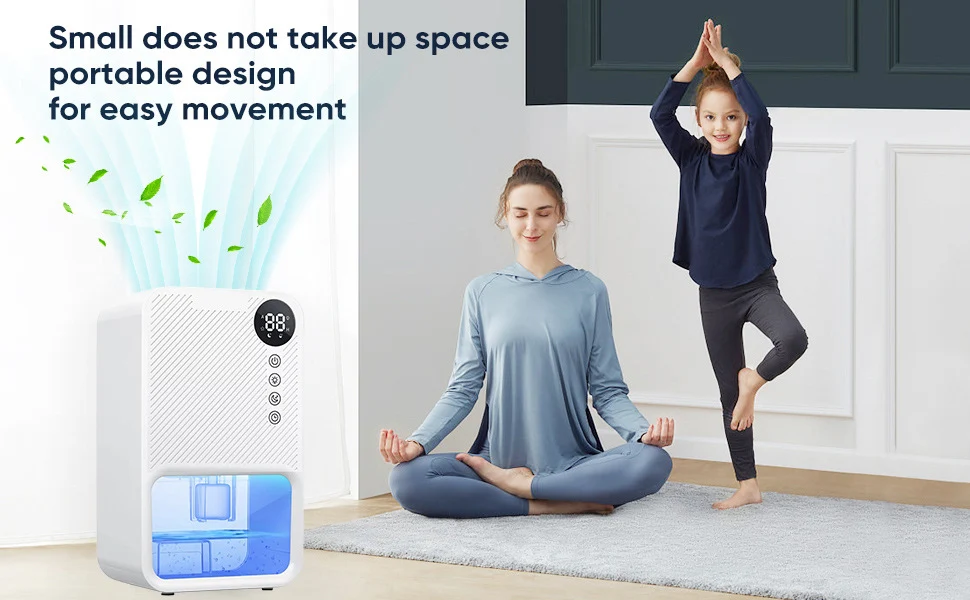 Title 9, Small Household Dehumidifier for Bedroom Mini A...