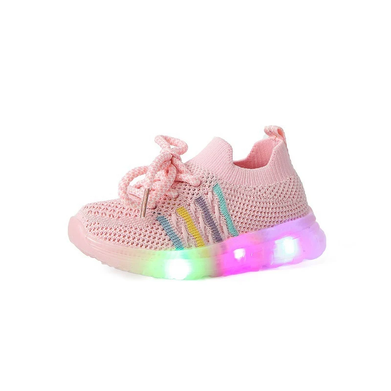 Flying Woven LED-Leuchtschuhe mit Kokosnuss-Design und Blinklicht, die auffallen und für einzigartige Lichteffekte sorgen — foto 2