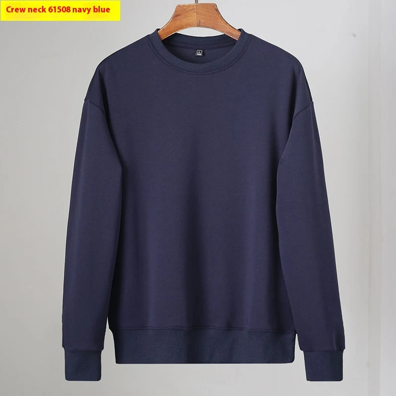 Suéter masculino gola redonda com ombros caídos, pulôver e camisa básica. Conforto e estilo para diversas ocasiões, perfeito para usar por baixo de outras peças. — foto 4