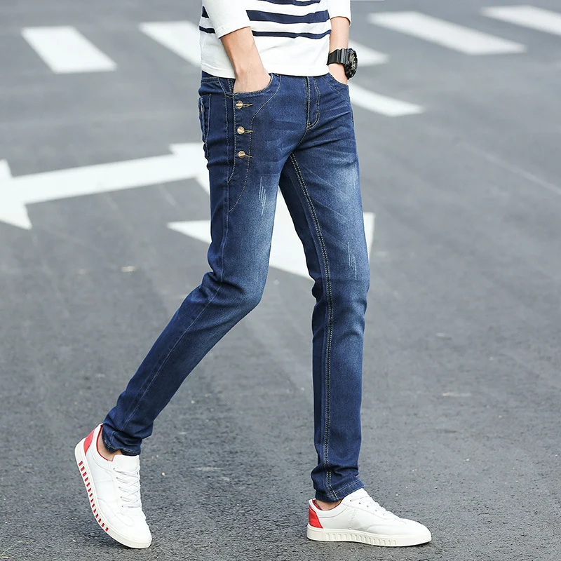 Men's All-match Casual Slim Fit Stretch Pencil Jeans, designed for comfort and style. The perfect versatile jeans for an — photo 2