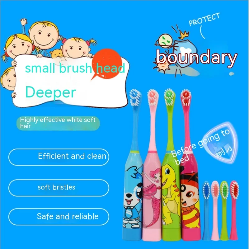 Children's Electric Toothbrush Cartoon Automatic Ultrasonic Soft Bristle Waterproof. Make brushing fun and easy for kids — photo 18