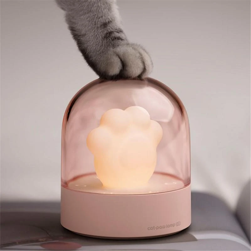 Title 2, Zarif Kedi Pençesi Gece Lambası USB Şarjlı Müzi...