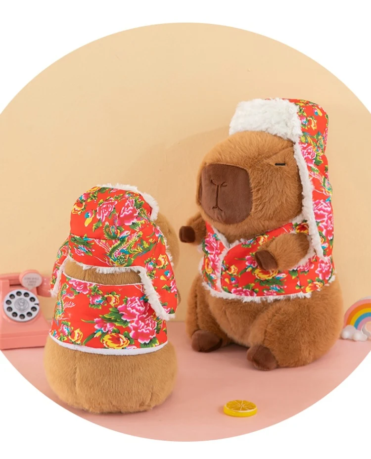 Jaqueta Northeast Big Flower e pelúcia de capivara Kappibara — Conforto e fofura para abraçar, ideal para momentos relaxantes. — foto 15