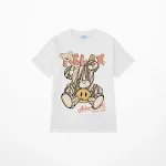 Net Celebrity Wild Trend Loose Bear T-shirt 5-point Sleeves Comfortable Summer Casual Streetwear for Men & Women — photo 4