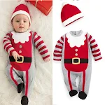 Disfraz de Papá Noel para bebé unisex, perfecto para la primera Navidad. ¡Haz que tu pequeño luzca adorable y celebre! — foto 1