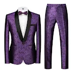 Conjunto masculino Host Jacquard 3D para noite, duas peças. Ideal para eventos e festas, oferecendo elegância e conforto em cada detalhe. — foto 1
