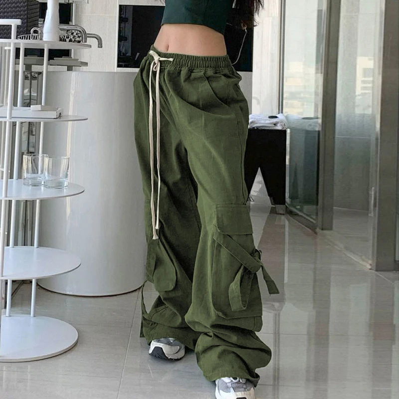 Calças casuais unissex estilo Hong Kong com fita INS para outono. Conforto e estilo workwear combinados, ideais para um visual moderno e despojado. — foto 21