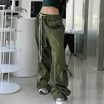 Calças casuais unissex estilo Hong Kong com fita INS para outono. Conforto e estilo workwear combinados, ideais para um visual moderno e despojado. — foto 21