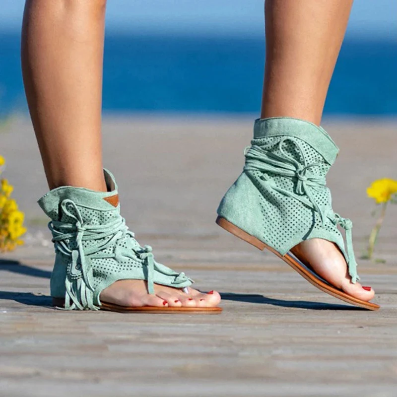 Title 7, Large Size Womens Flat Shoes and Sandals with ...