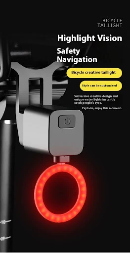 Title 7, Lanterna Traseira de Bicicleta com Efeito Água ...